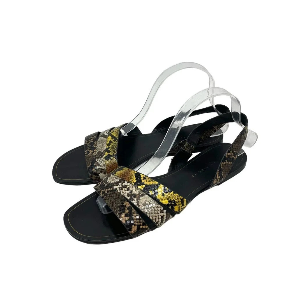 Zara Animal Print Flat Sandals w/ Multicolored Straps Size‎ 40 / US 9.5 - Picture 5 of 8